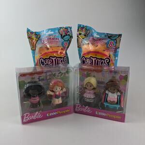 Toddler Girls Toy Lot Little People Barbie Cuteitos Plush New NIB Gift Present
